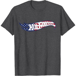image:imageHot Wheels  4th of July Americana Logo TShirtDark Heather Grey