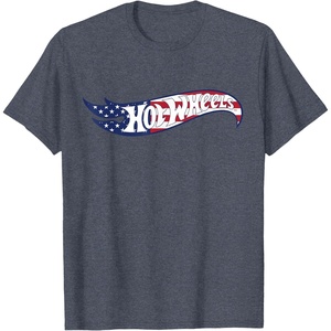 image:imageHot Wheels  4th of July Americana Logo TShirtHeather Blue