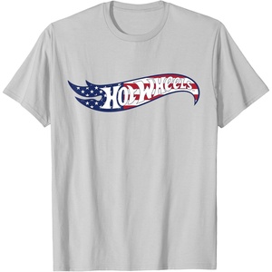 image:imageHot Wheels  4th of July Americana Logo TShirtSilver Grey