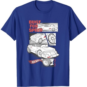image:imageHot Wheels  Built for Speed Comic Panels TShirtRoyal Blue