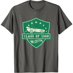 image:imageHot Wheels  Class of 1968 Badge TShirtAsphalt Grey