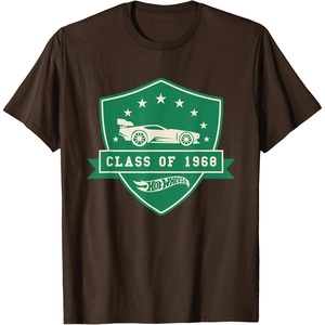 image:imageHot Wheels  Class of 1968 Badge TShirtBrown