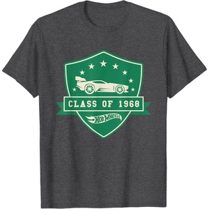image:imageHot Wheels  Class of 1968 Badge TShirtDark Heather Grey