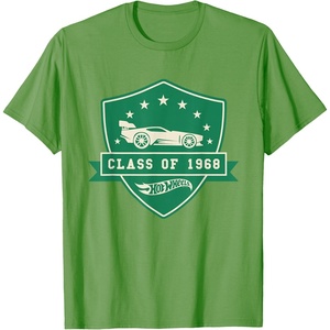 image:imageHot Wheels  Class of 1968 Badge TShirtGrass Green