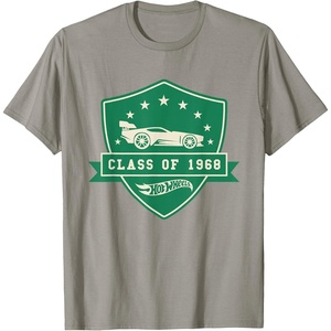 image:imageHot Wheels  Class of 1968 Badge TShirtSlate Grey