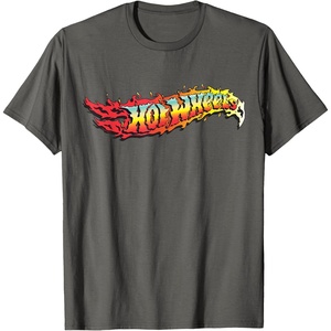 image:imageHot Wheels  Comic Book Fire Logo TShirtAsphalt Grey