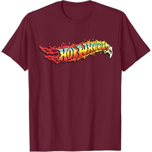 image:imageHot Wheels  Comic Book Fire Logo TShirtBurgundy