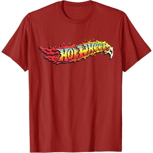 image:imageHot Wheels  Comic Book Fire Logo TShirtCranberry Red