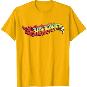 image:imageHot Wheels  Comic Book Fire Logo TShirtGolden Yellow