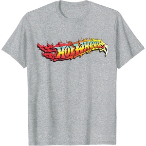 image:imageHot Wheels  Comic Book Fire Logo TShirtHeather Grey