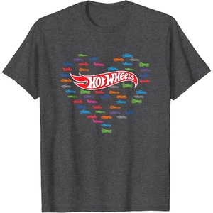 image:imageHot Wheels  Heart Shape TShirtDark Heather Grey