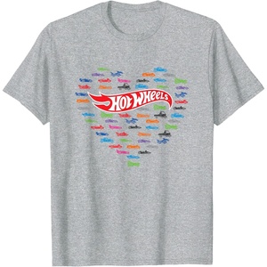 image:imageHot Wheels  Heart Shape TShirtHeather Grey