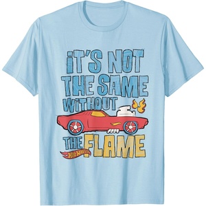 image:imageHot Wheels  Its Not The Same Without The Flame TShirtBaby Blue
