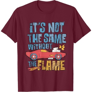 image:imageHot Wheels  Its Not The Same Without The Flame TShirtBurgundy
