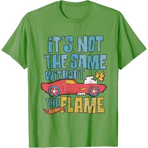 image:imageHot Wheels  Its Not The Same Without The Flame TShirtGrass Green
