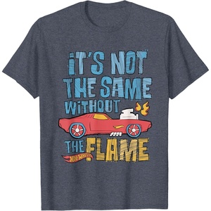 image:imageHot Wheels  Its Not The Same Without The Flame TShirtHeather Blue