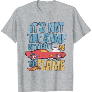 image:imageHot Wheels  Its Not The Same Without The Flame TShirtHeather Grey