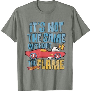 image:imageHot Wheels  Its Not The Same Without The Flame TShirtOlive Heather