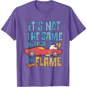image:imageHot Wheels  Its Not The Same Without The Flame TShirtPurple Heather