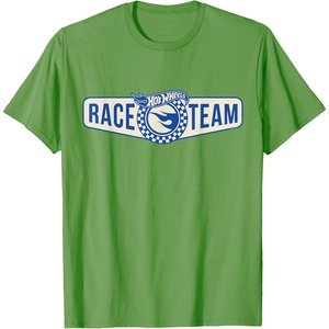 image:imageHot Wheels  Race Team Badge TShirtGrass Green
