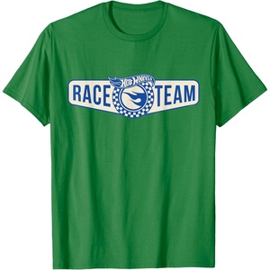 image:imageHot Wheels  Race Team Badge TShirtKelly Green
