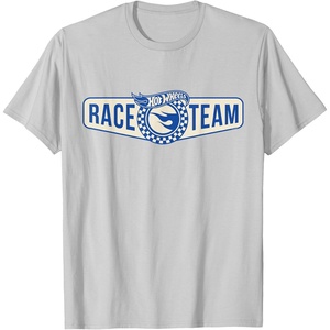 image:imageHot Wheels  Race Team Badge TShirtSilver Grey