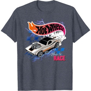 image:imageHot Wheels 90s Vintage Made to Race Lightning TShirtHeather Blue