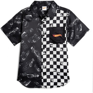image:imageHot Wheels Boys ButtonDown Shirt Toddler to Big KidBlack  White