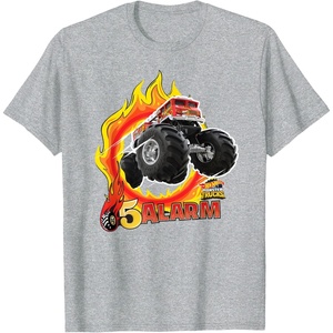 image:imageHot Wheels Monster Trucks  5Alarm TShirtHeather Grey