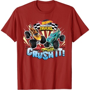 image:imageHot Wheels Monster Trucks  Crush It TShirtCranberry Red