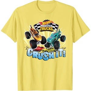 image:imageHot Wheels Monster Trucks  Crush It TShirtLemon Yellow