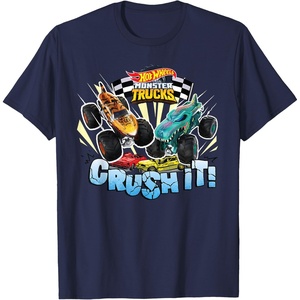 image:imageHot Wheels Monster Trucks  Crush It TShirtNavy Blue