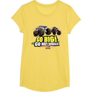 image:imageHot Wheels Monster Trucks  Go Big Go Hot Wheels TShirtLemon Yellow