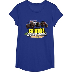 image:imageHot Wheels Monster Trucks  Go Big Go Hot Wheels TShirtRoyal Blue