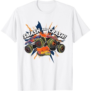 image:imageHot Wheels Monster Trucks  Smash and Crash TShirtWhite