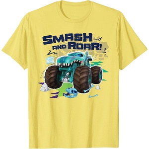 image:imageHot Wheels Monster Trucks  Smash and Roar TShirtLemon Yellow