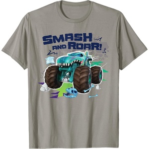 image:imageHot Wheels Monster Trucks  Smash and Roar TShirtSlate Grey