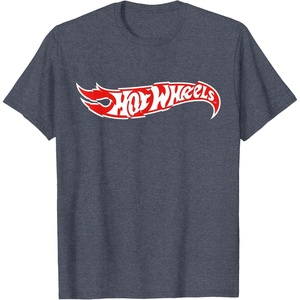image:imageHot Wheels Red Flag Logo TShirtHeather Blue