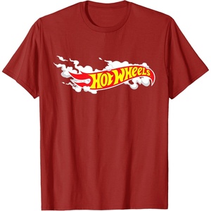 image:imageHot Wheels Smoke Flag Logo TShirtCranberry Red