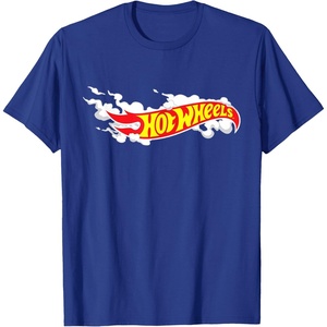 image:imageHot Wheels Smoke Flag Logo TShirtRoyal Blue