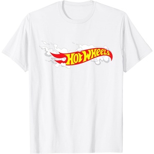 image:imageHot Wheels Smoke Flag Logo TShirtWhite