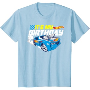 image:imageKids Hot Wheels Its My Birthday Go Fast TShirtBaby Blue
