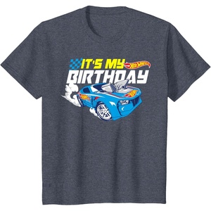 image:imageKids Hot Wheels Its My Birthday Go Fast TShirtHeather Blue