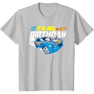 image:imageKids Hot Wheels Its My Birthday Go Fast TShirtSilver Grey