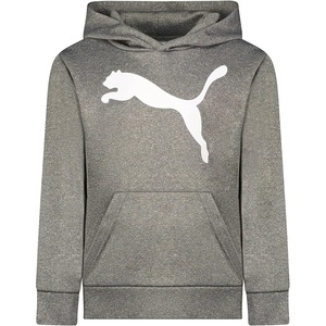 image:imagePUMA Boys Logo Pullover Hoodie Fleece Sweatshirt Large Front PocketCharcoal Heather