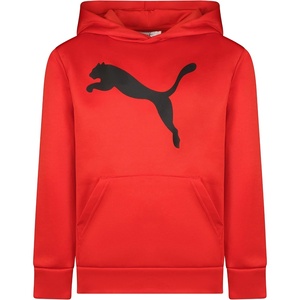 image:imagePUMA Boys Logo Pullover Hoodie Fleece Sweatshirt Large Front PocketHigh Risk Red