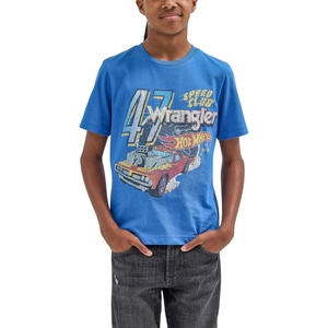 image:imageWrangler Boys X Hot Wheels Youth Reg Fit Speed Club TeeBlue