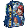 image:imageAI ACCESSORY INNOVATIONS Hot Wheels Burning Rubber 5 Piece Backpack Set for Boys Featuring Turbo Charged Race Cars Kids School Bag BlueNavy Mario