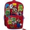image:imageAI ACCESSORY INNOVATIONS Hot Wheels Burning Rubber 5 Piece Backpack Set for Boys Featuring Turbo Charged Race Cars Kids School Bag BlueSuper Mario Bros