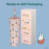 image:imageDragon Glassware x Hot Wheels Tumbler with Straw 24 oz  Race TeamMiffy  Spring Pink